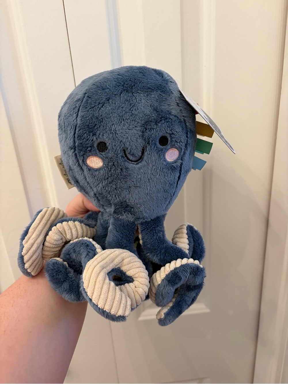 Itzy Ritzy Plush Octopus Soft Toy - Blue